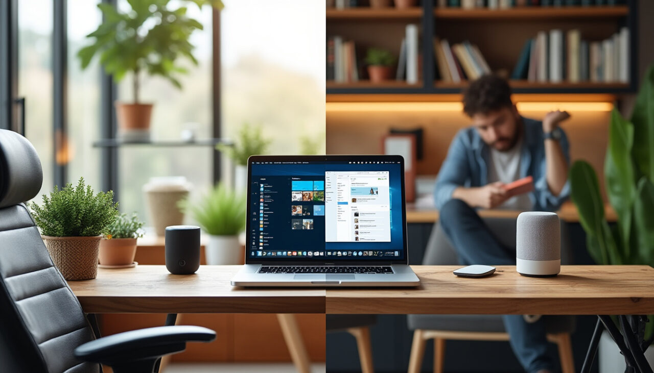Lire la suite à propos de l’article Aménager un bureau à domicile : confort productif ou envahissement de la vie privée ?