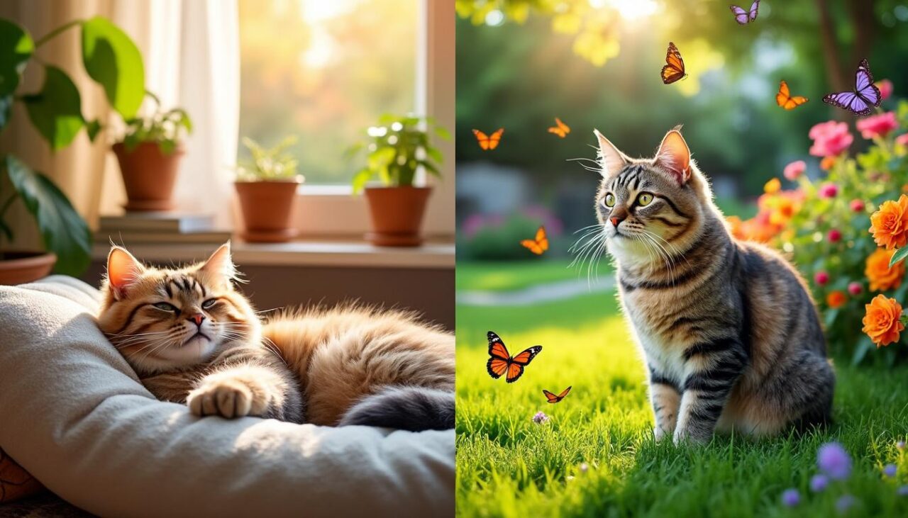 Lire la suite à propos de l’article Les chats d’intérieur sont-ils réellement plus heureux que ceux en extérieur ?